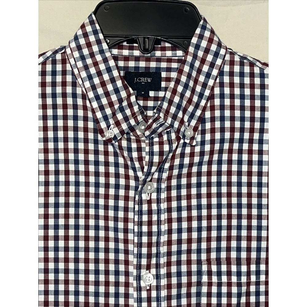 J Crew Plaid Style Mens Size Medium Long Sleeve Button Down Slim Fit